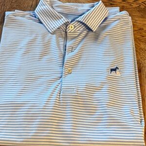 Fairway & Greene Light Blue Striped Polo